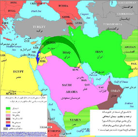 Map of war region